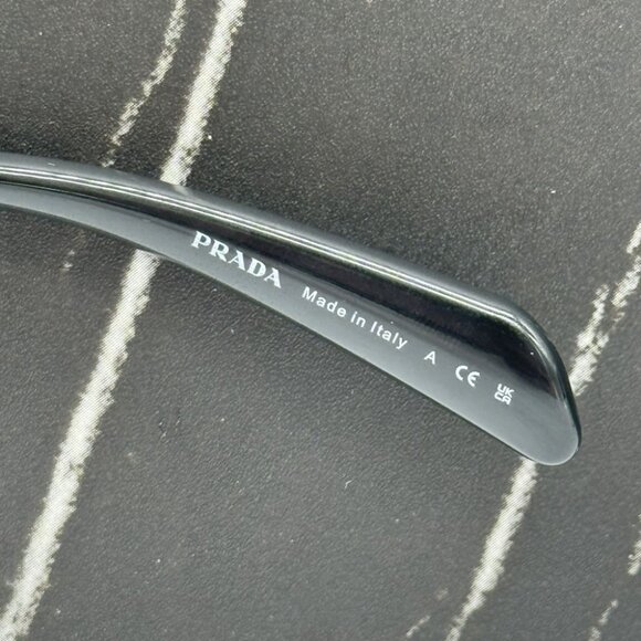 NEW PRA25S 1AB5S0 PRADA WOMEN SUNGLASSES SPR A25 1AB5S0 BLACK PRA 25S 1AB5S0 - Picture 10 of 11